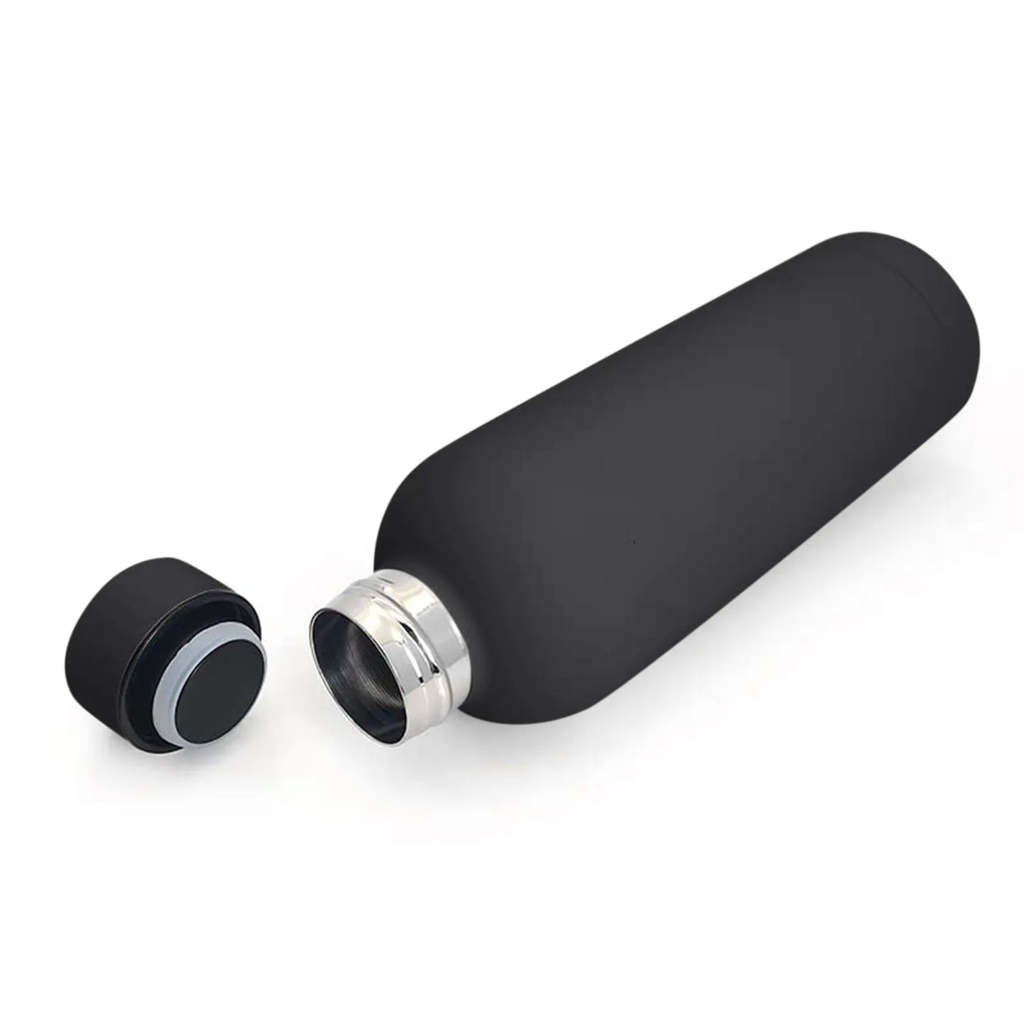 500ml Small Mouth Thermos Cup Outdoor Stainless Steel Bottle Rubber Paint Sports Kettle Thickened Double Water Cup