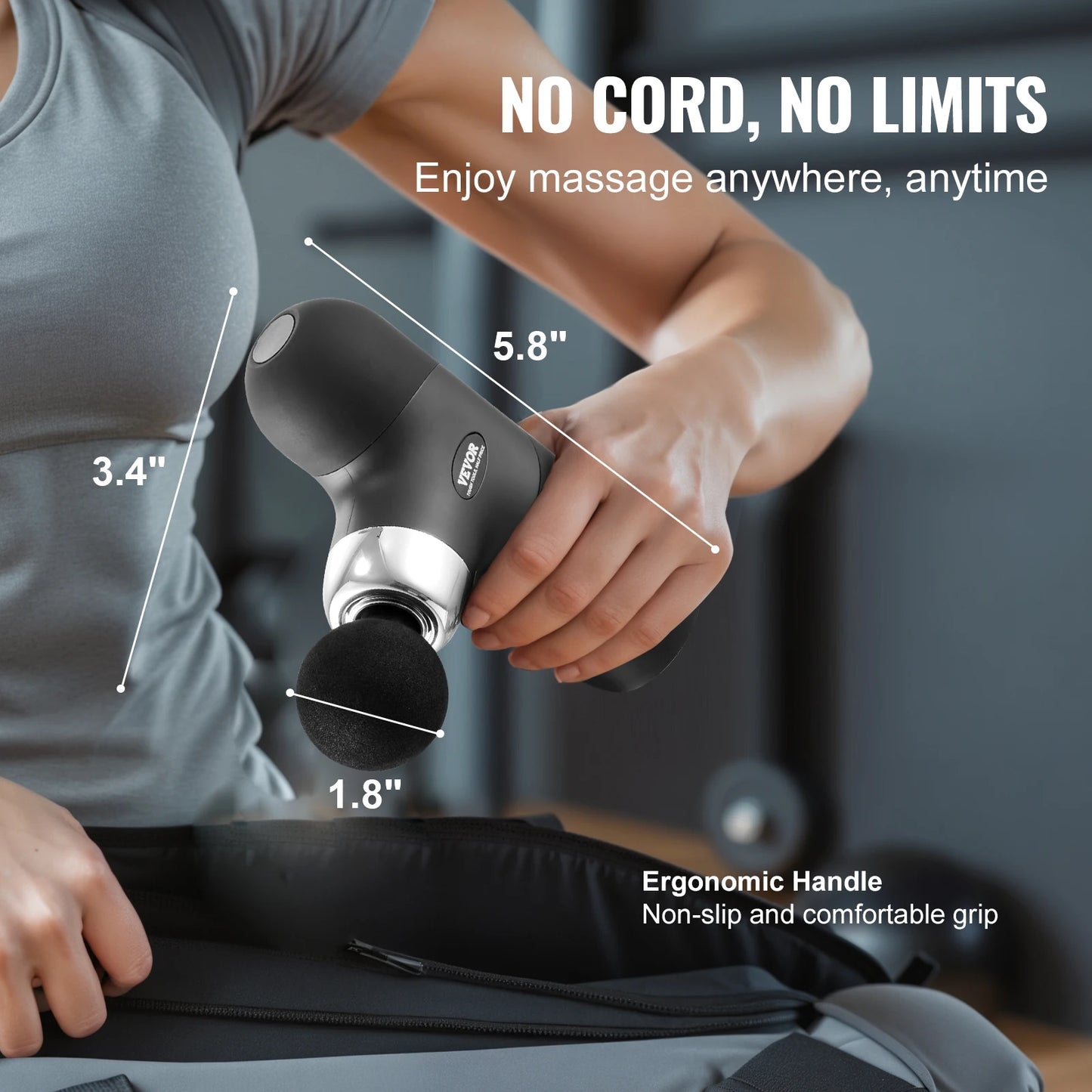 SucceBuy Mini Massage Gun Deep Tissue Percussion Muscle Massage Gun Portable for Athletes Small Massage Gun Handheld for Relief