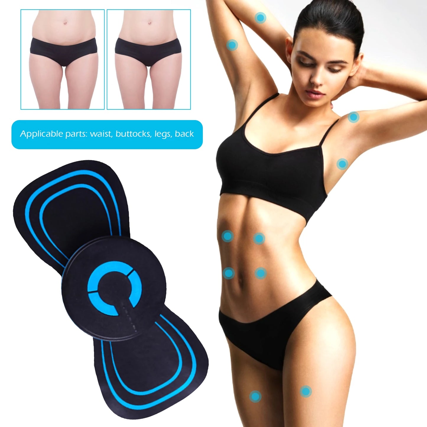 Electromagnetic Wave Leg Massager Mini Muscle Cervical Massager for Pain Relief
