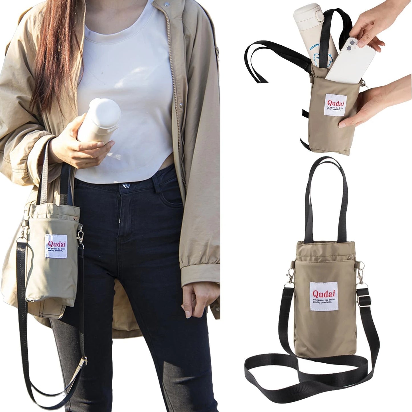 Stay Hydrated and Hands-Free on the Go with the Ultimate Convenient, Stylish, Adjustable, and Versatile High-Quality Water Bottl