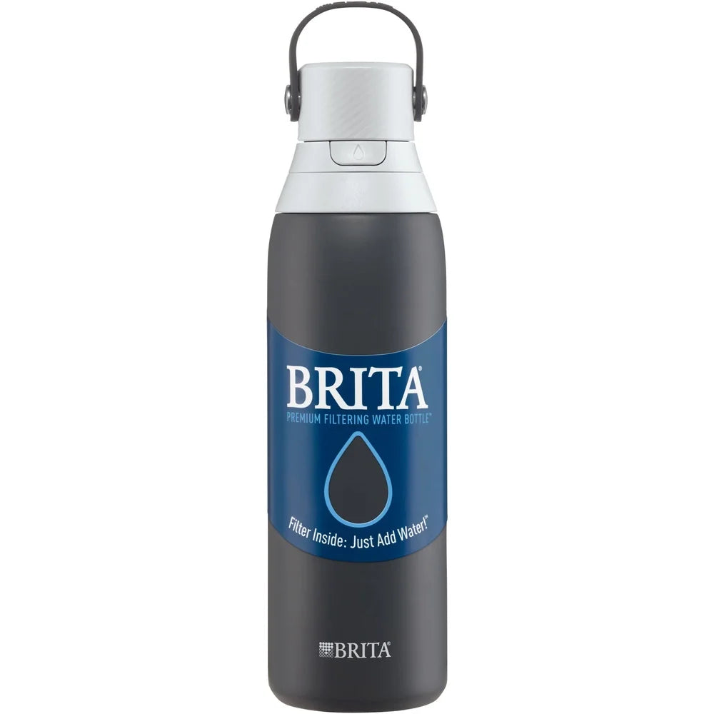 20 oz Insulated Stainless Steel Water Bottle with Filter Straw Leakproof Design Easy Sip Portable Hydration Solution