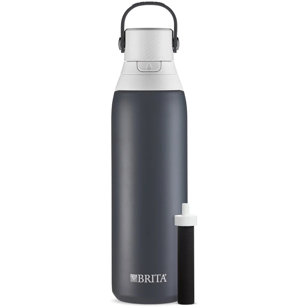 20 oz Insulated Stainless Steel Water Bottle with Filter Straw Leakproof Design Easy Sip Portable Hydration Solution