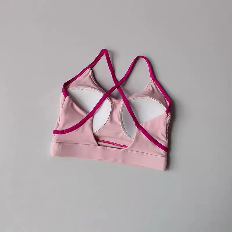 Women 2Pcs Yoga Sets Naked Feel Gym Shorts Set Yoga Suit Workout Set Clothes High Waist Yoga Shorts Sports Bra Short Sets