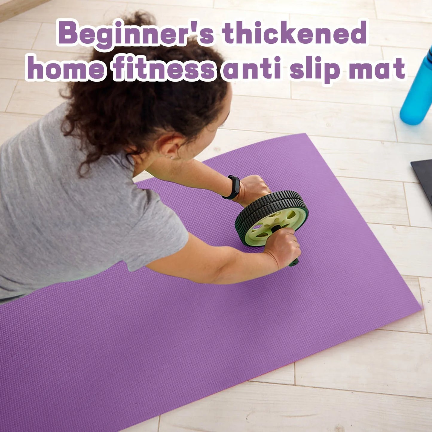 Foldable Yoga Mat Eco Friendly EVA Folding Travel Fitness Exercise Mat 173*61*0.4cm for Yoga Pilates & Floor Workouts