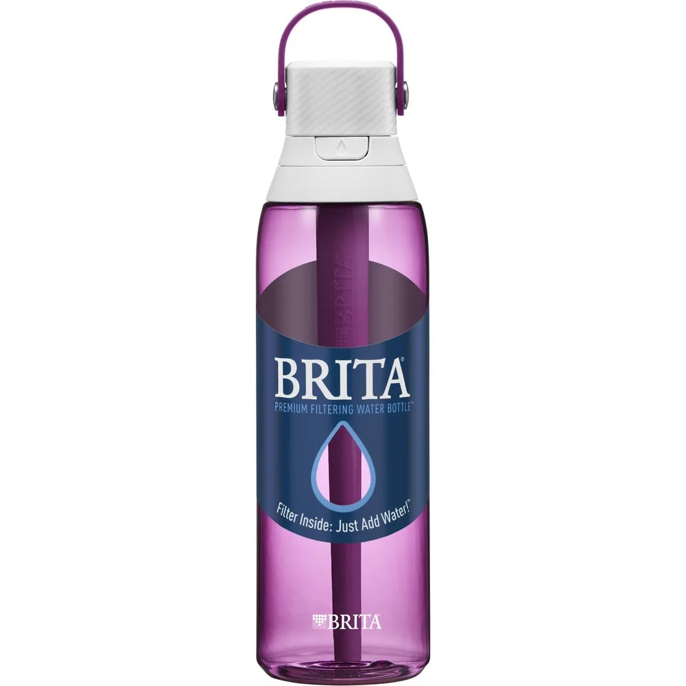 26oz Leak Proof Filtered Water Bottle with Straw Activated Carbon Filter Easy Sip Design Portable Hydration Home Gym Office