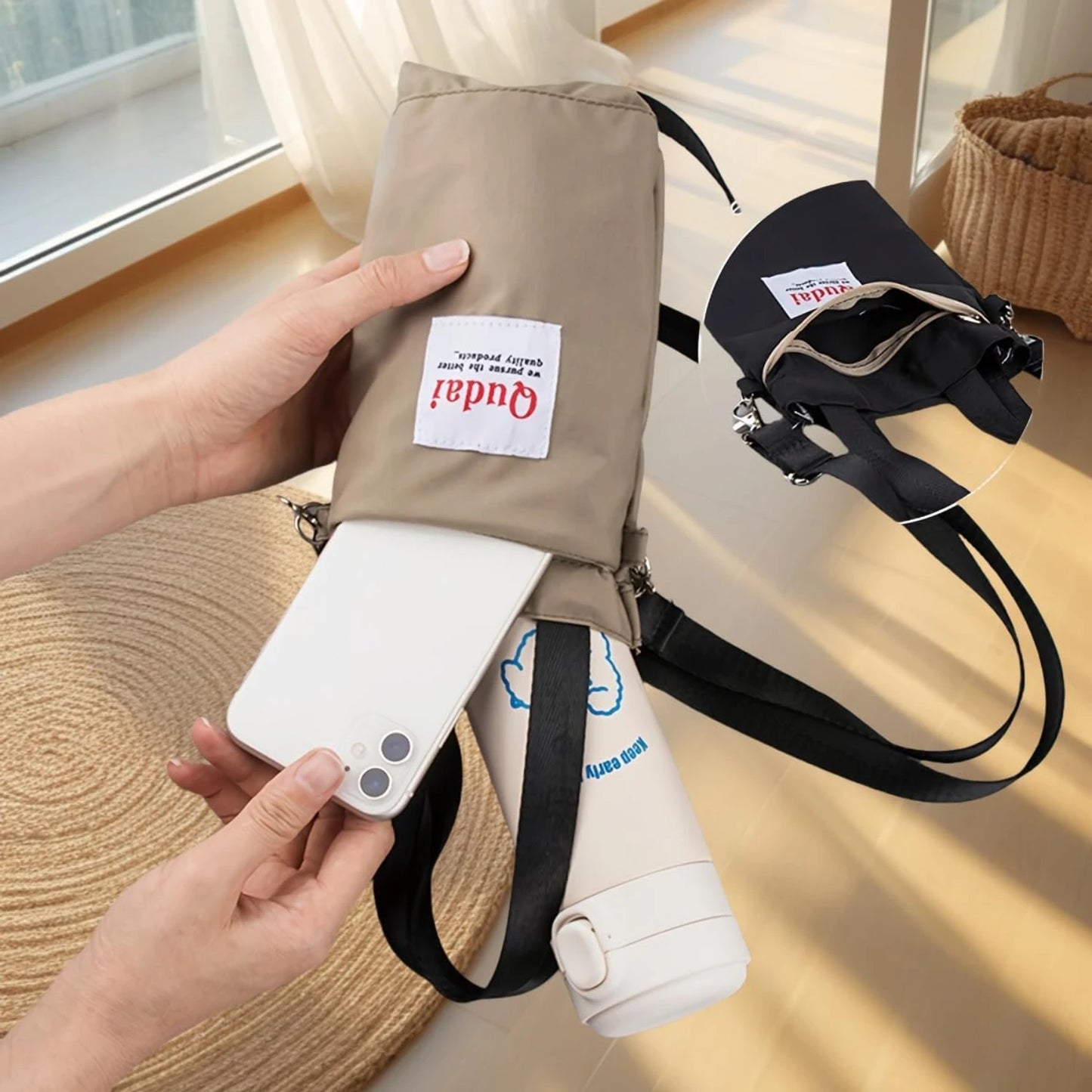 Stay Hydrated and Hands-Free on the Go with the Ultimate Convenient, Stylish, Adjustable, and Versatile High-Quality Water Bottl