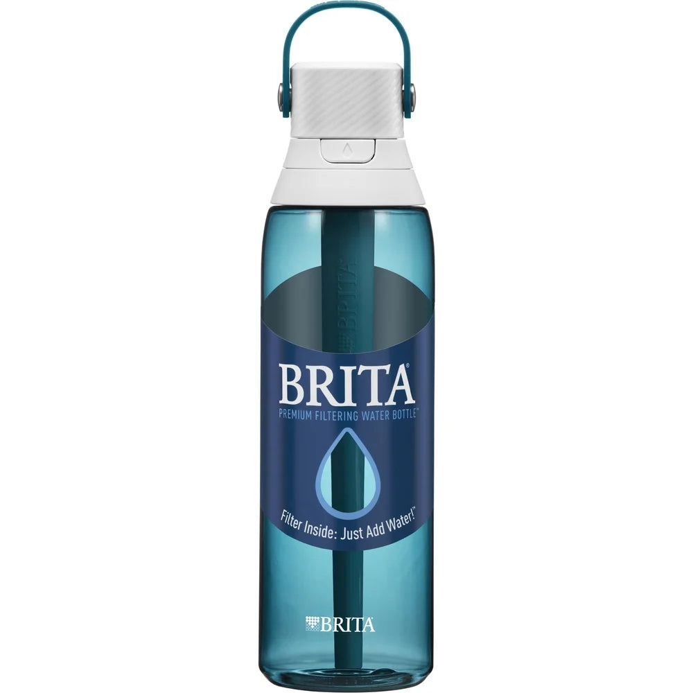 26 oz Filtered Water Bottle with Straw Leakproof Design Activated Carbon Filter Easy Sip Portable Hydration Home Office Gym