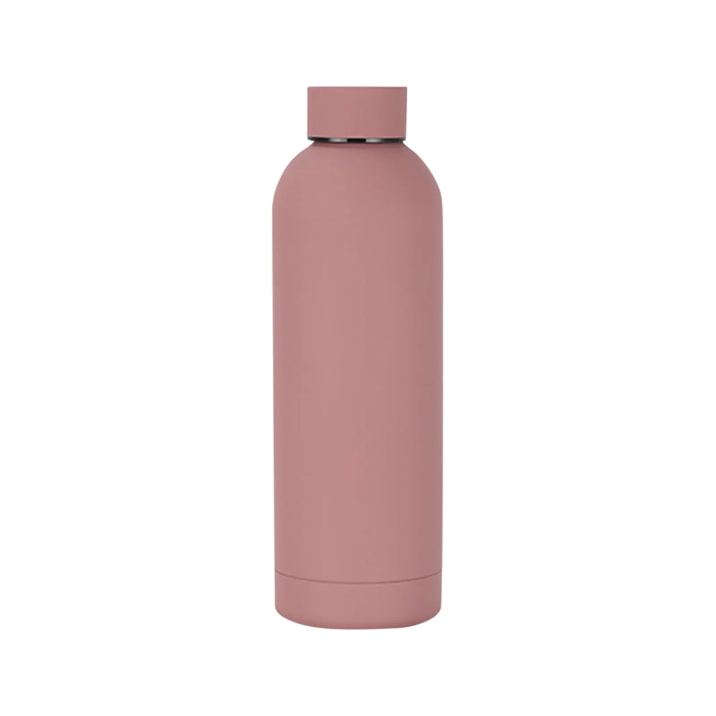 500ml Small Mouth Thermos Cup Outdoor Stainless Steel Bottle Rubber Paint Sports Kettle Thickened Double Water Cup