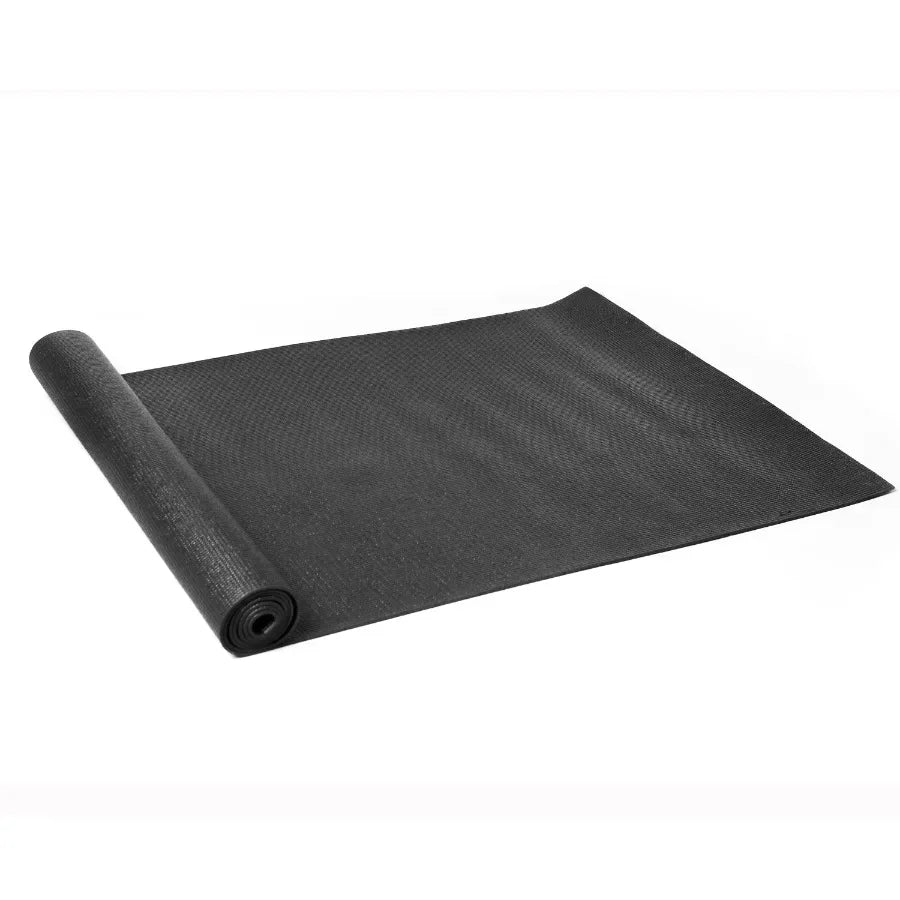2 pack PVC Yoga Mat 3mm Thickness in Dark Gray Color Measures 68in x 24in for Enhanced Nonslip Grip Provides Superior Cushionin
