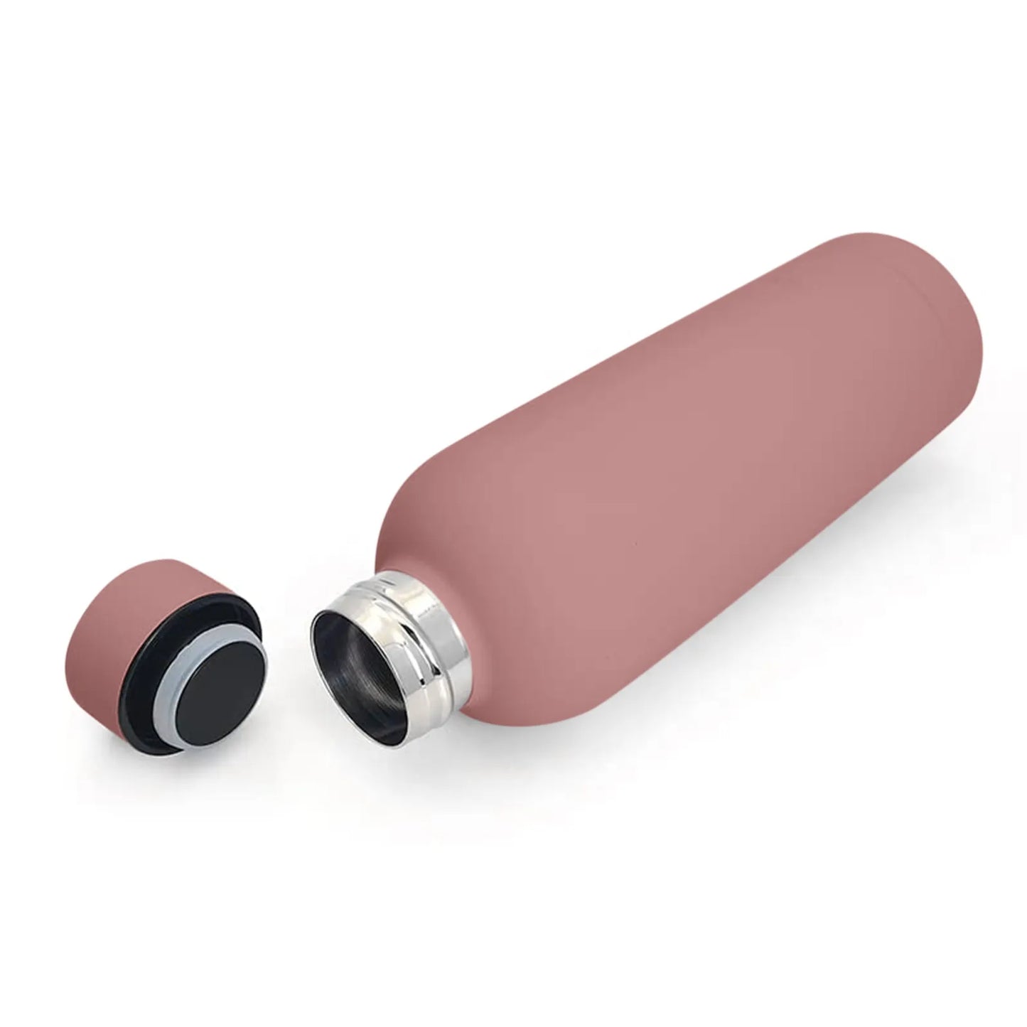 500ml Small Mouth Thermos Cup Outdoor Stainless Steel Bottle Rubber Paint Sports Kettle Thickened Double Water Cup