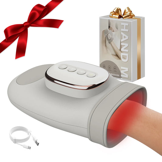 Hand Massager with Heat Compression, Hand Massage for Arthritis and Carpal Tunnel, 3 Massage 4 Temperatures 5 Compression Models