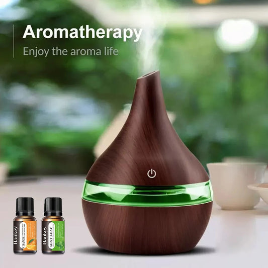 300ml Portable USB Air Humidifier & Aroma Diffuser 2 in 1, Essential Oil Diffuser and Aromatherapy Machine with Included Essenti