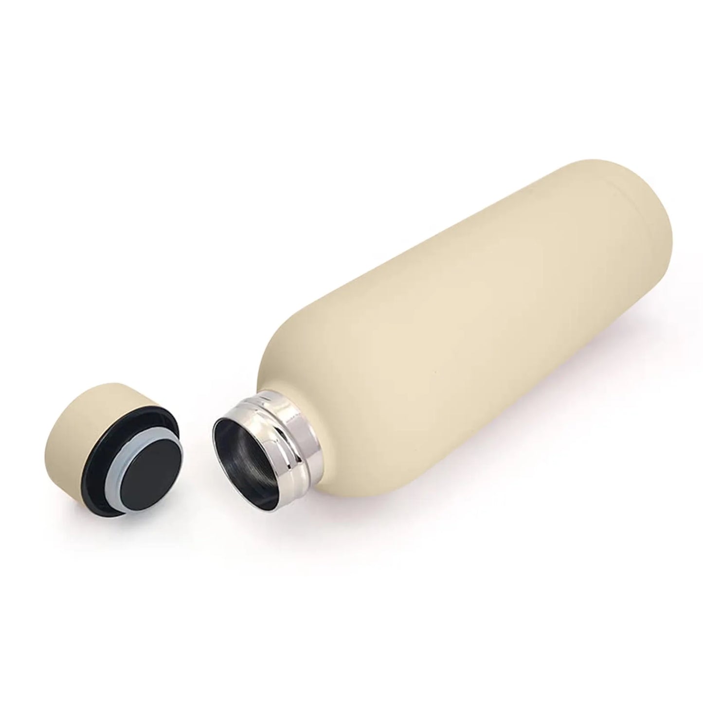 500ml Small Mouth Thermos Cup Outdoor Stainless Steel Bottle Rubber Paint Sports Kettle Thickened Double Water Cup