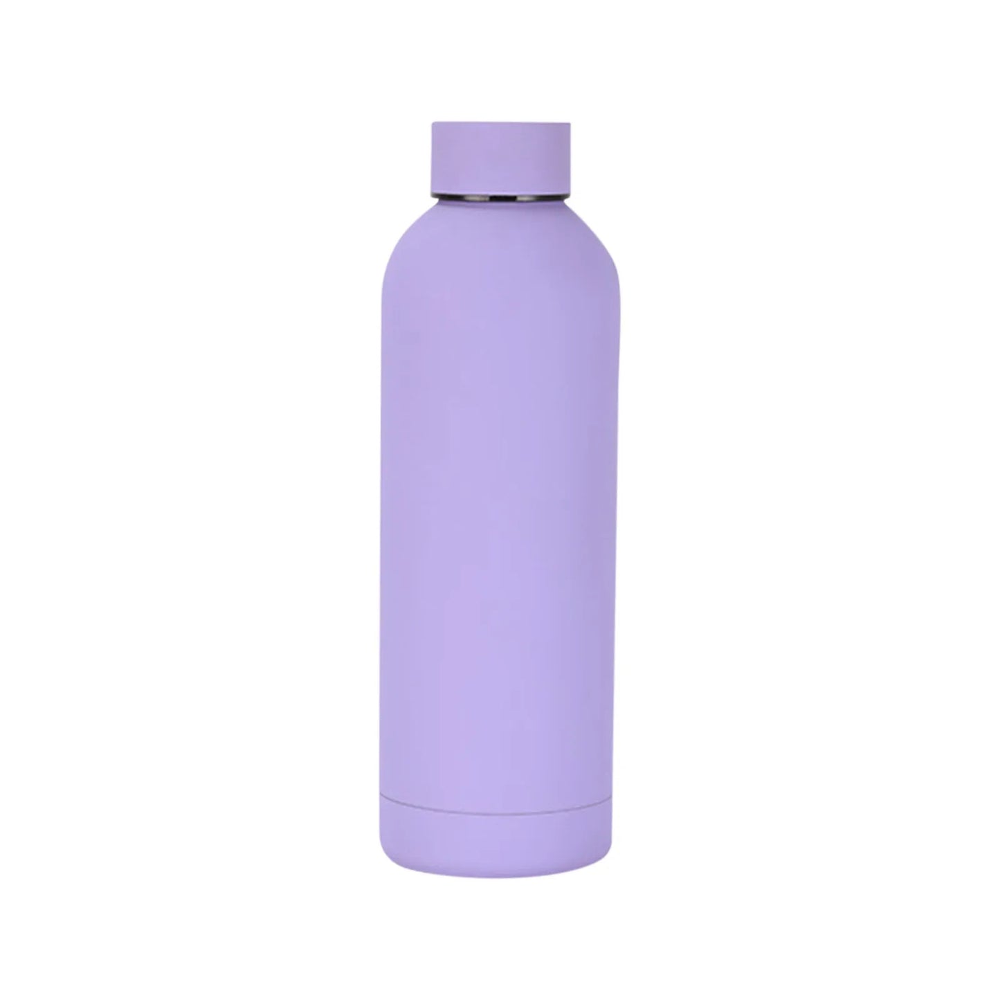 500ml Small Mouth Thermos Cup Outdoor Stainless Steel Bottle Rubber Paint Sports Kettle Thickened Double Water Cup